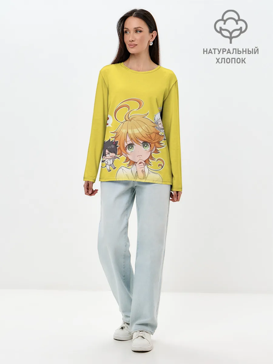 Лонгслив женский. Хлопок / Обещанный Неверленд