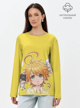 Лонгслив женский. Хлопок / Обещанный Неверленд