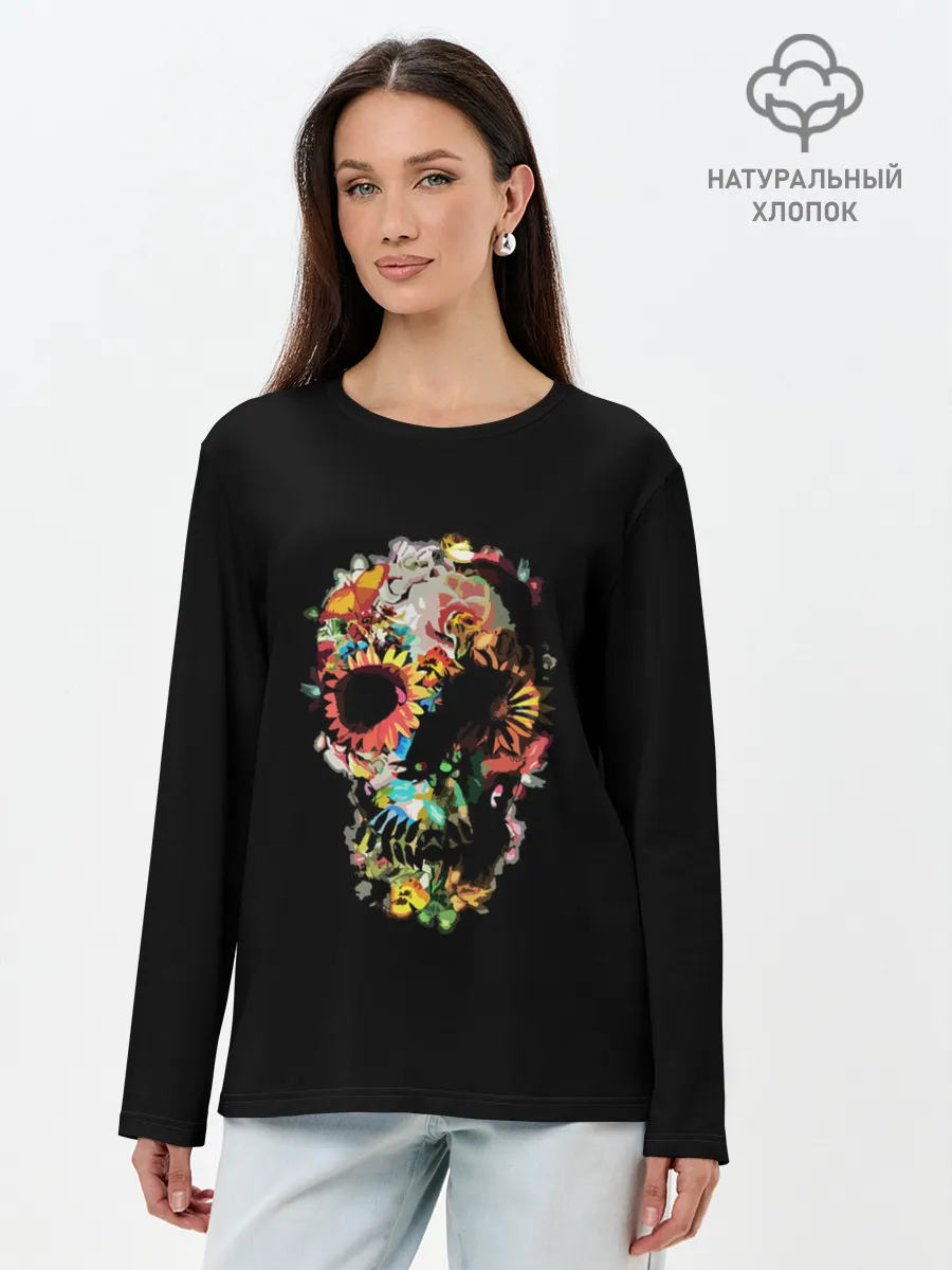 Лонгслив женский. Хлопок / Color