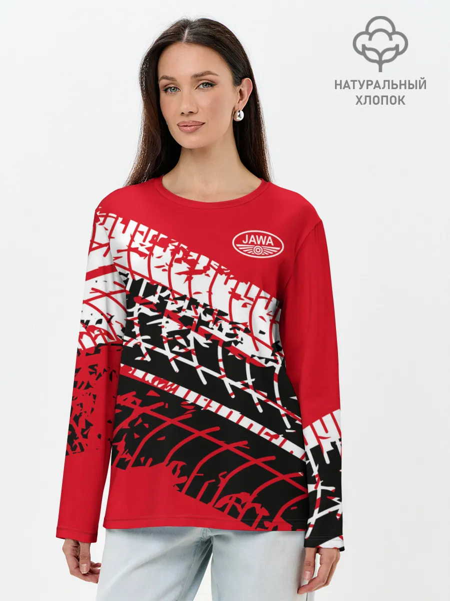 Лонгслив женский. Хлопок / JAWA
