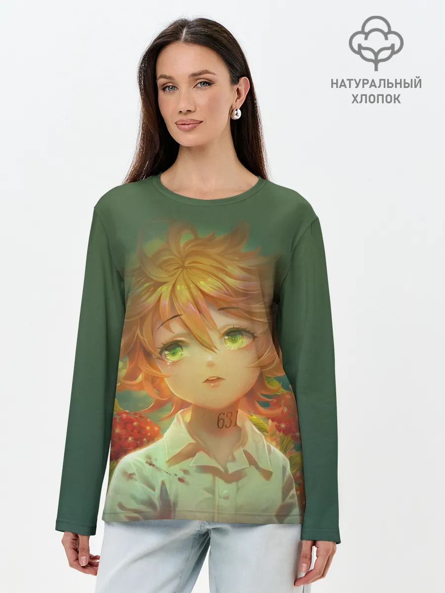 Лонгслив женский. Хлопок / The Promised Neverland