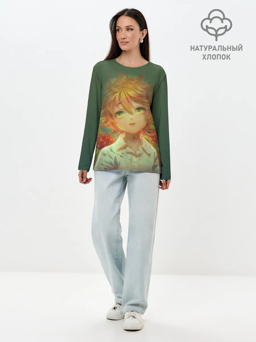 Лонгслив женский. Хлопок / The Promised Neverland