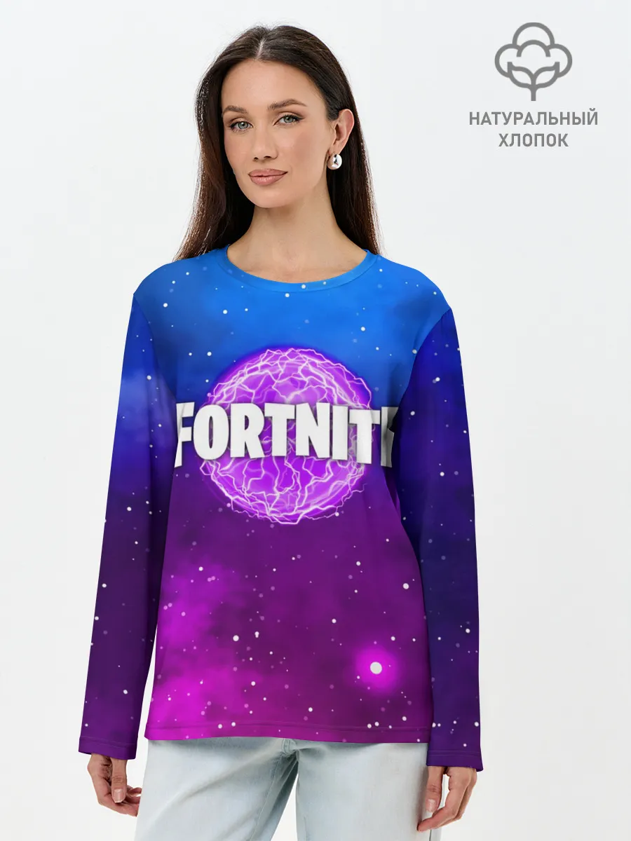 Лонгслив женский. Хлопок / FORTNITE