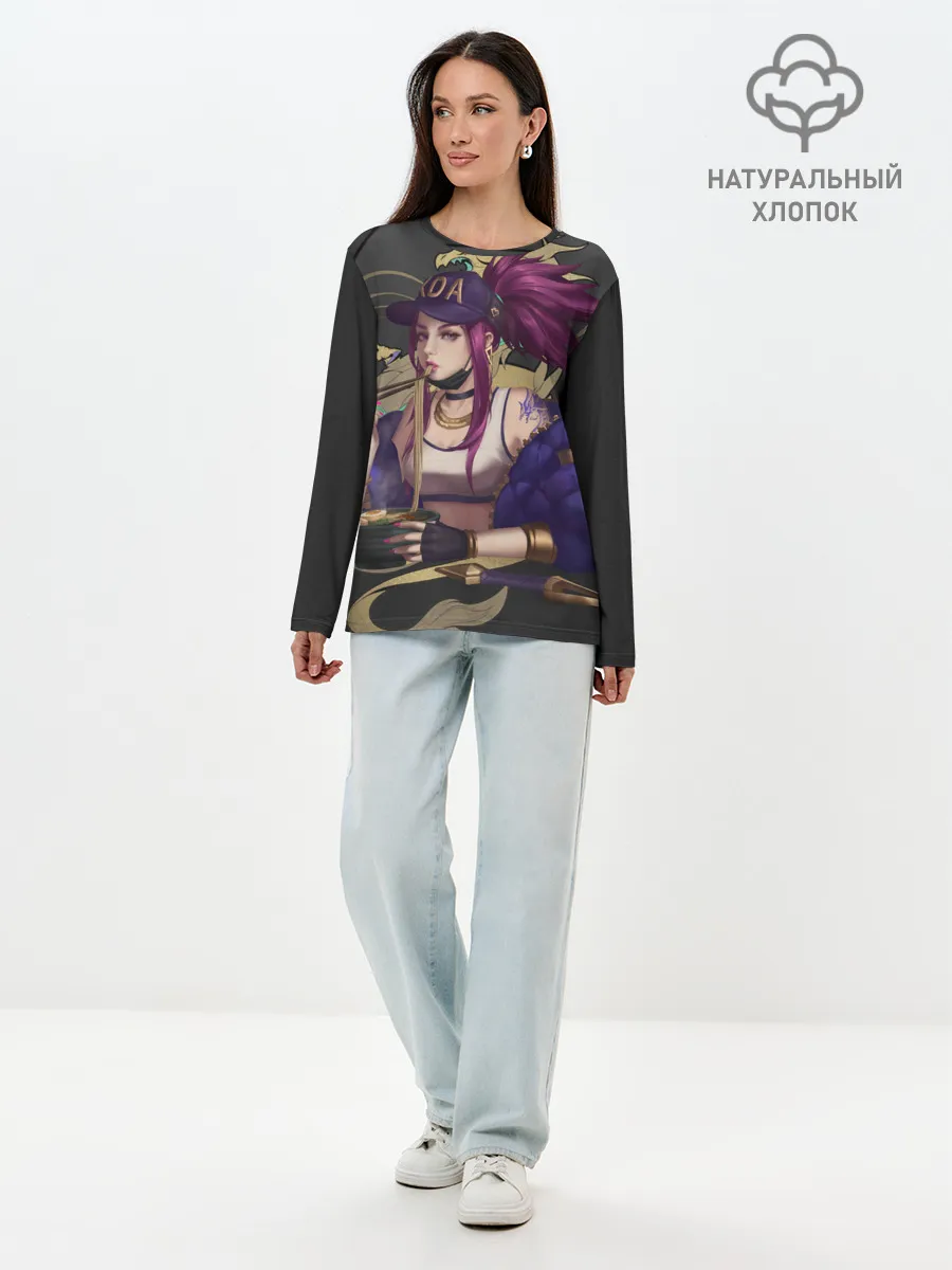 Лонгслив женский. Хлопок / League of legends KDA