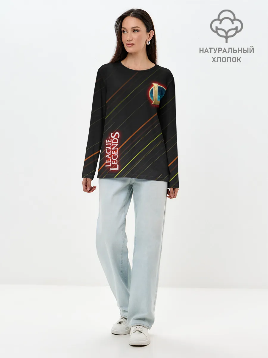 Лонгслив женский. Хлопок / league of legends