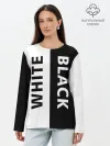 Лонгслив женский. Хлопок / BLACK & WHITE