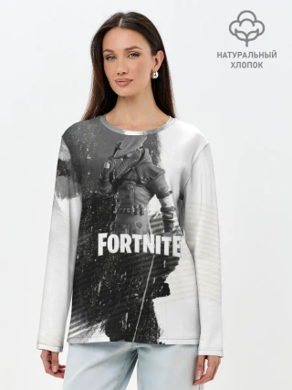Лонгслив женский. Хлопок / Fortnite