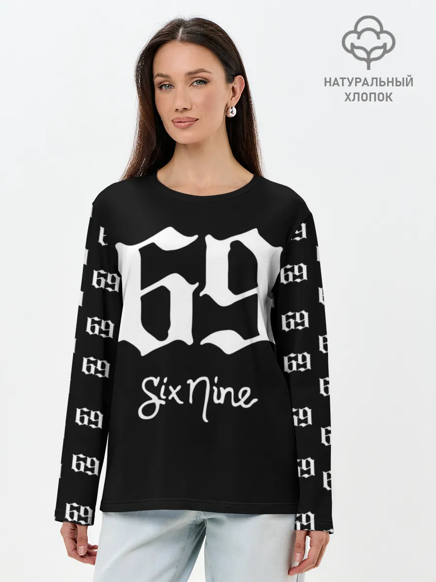 Лонгслив женский. Хлопок / 6ix9ine Tekashi