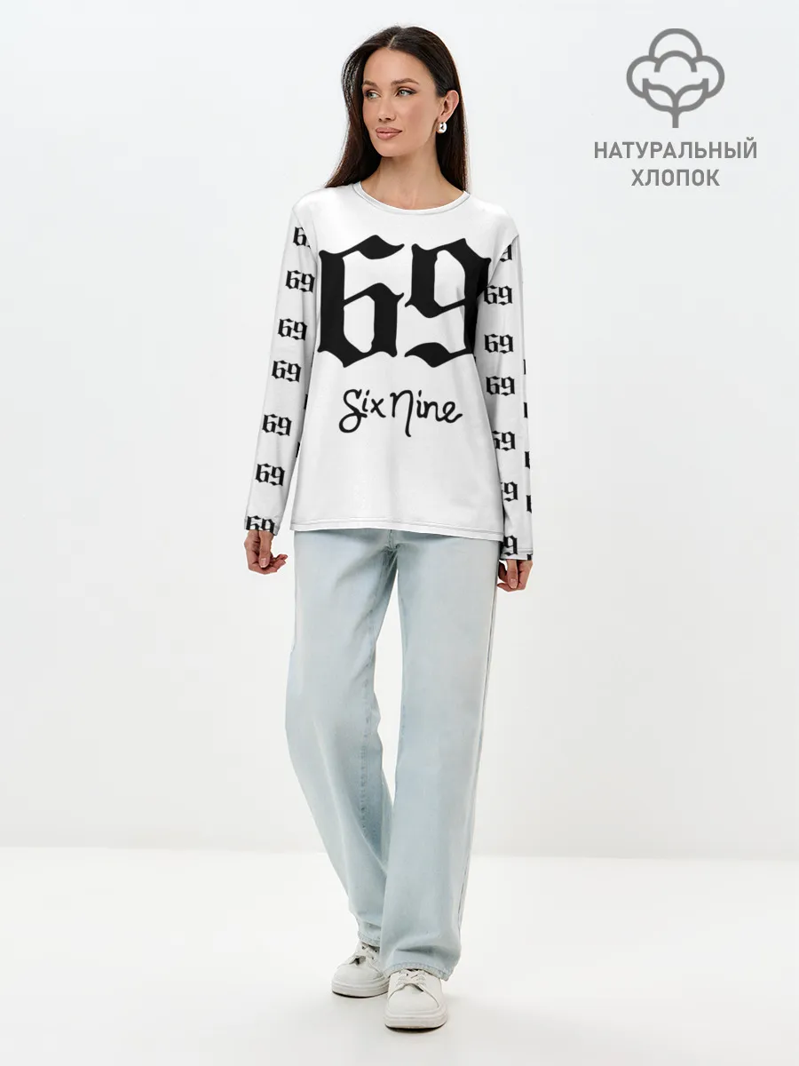 Лонгслив женский. Хлопок / 6ix9ine Tekashi