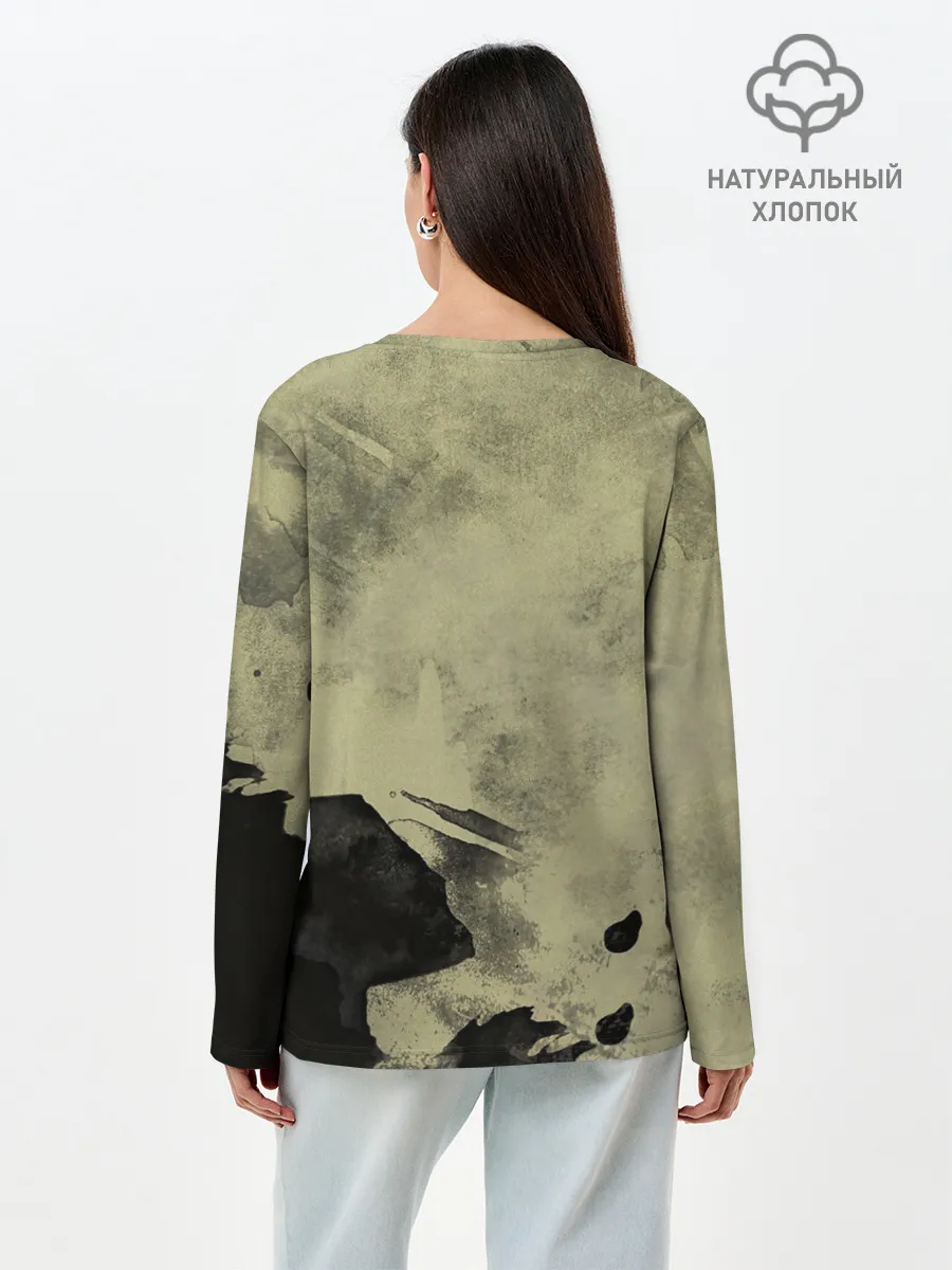 Лонгслив женский. Хлопок / РФ