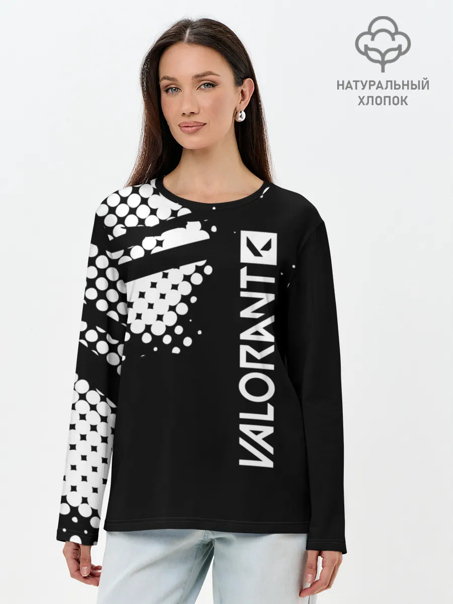 Лонгслив женский. Хлопок / Valorant