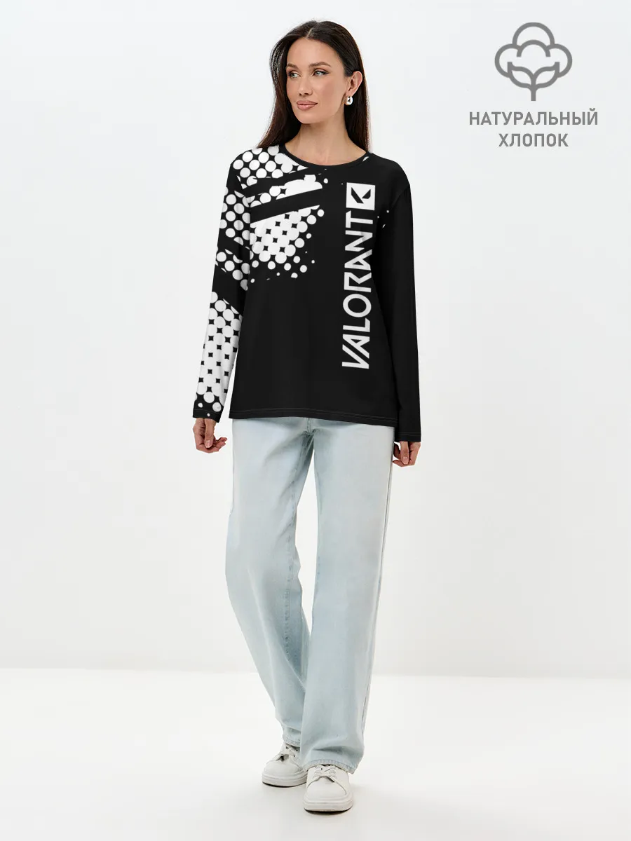 Лонгслив женский. Хлопок / Valorant