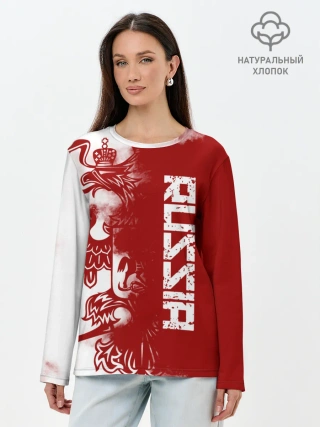 Лонгслив женский. Хлопок / Russia