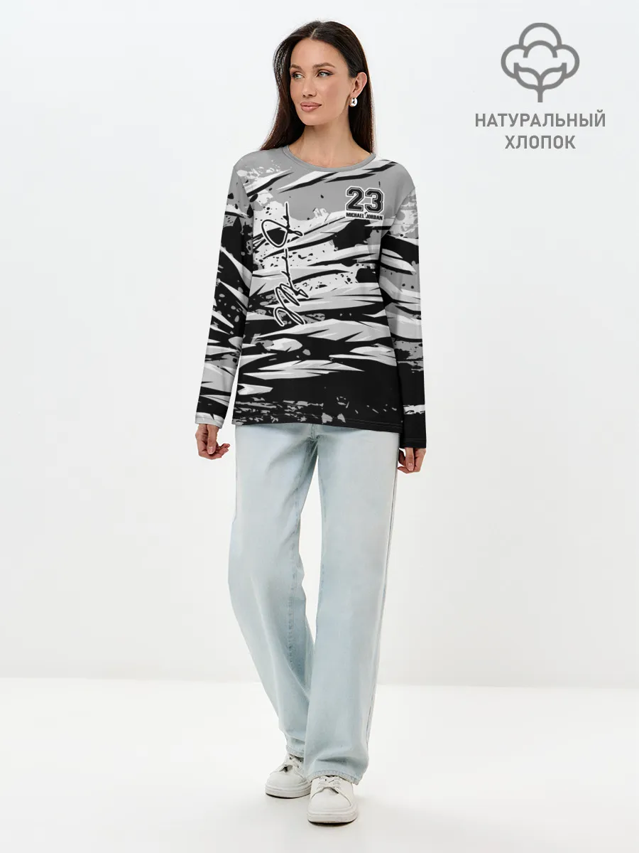 Лонгслив женский. Хлопок / Michael Jordan 23