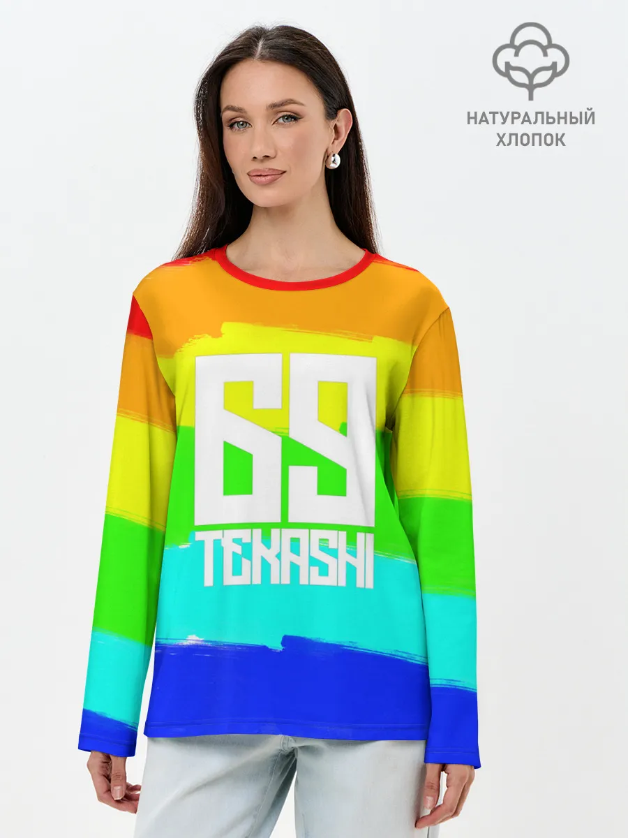 Лонгслив женский. Хлопок / Такеши