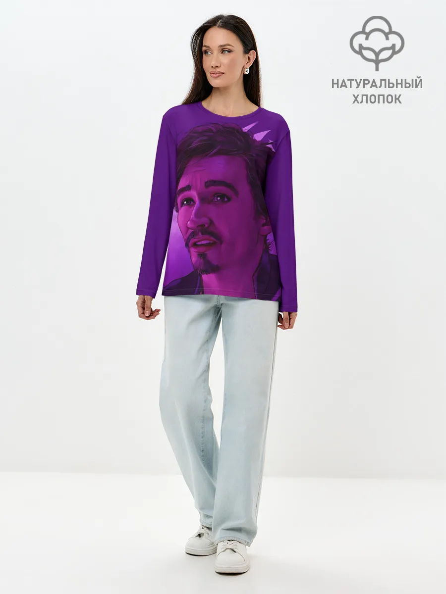 Лонгслив женский. Хлопок / Академия амбрелла Клаус