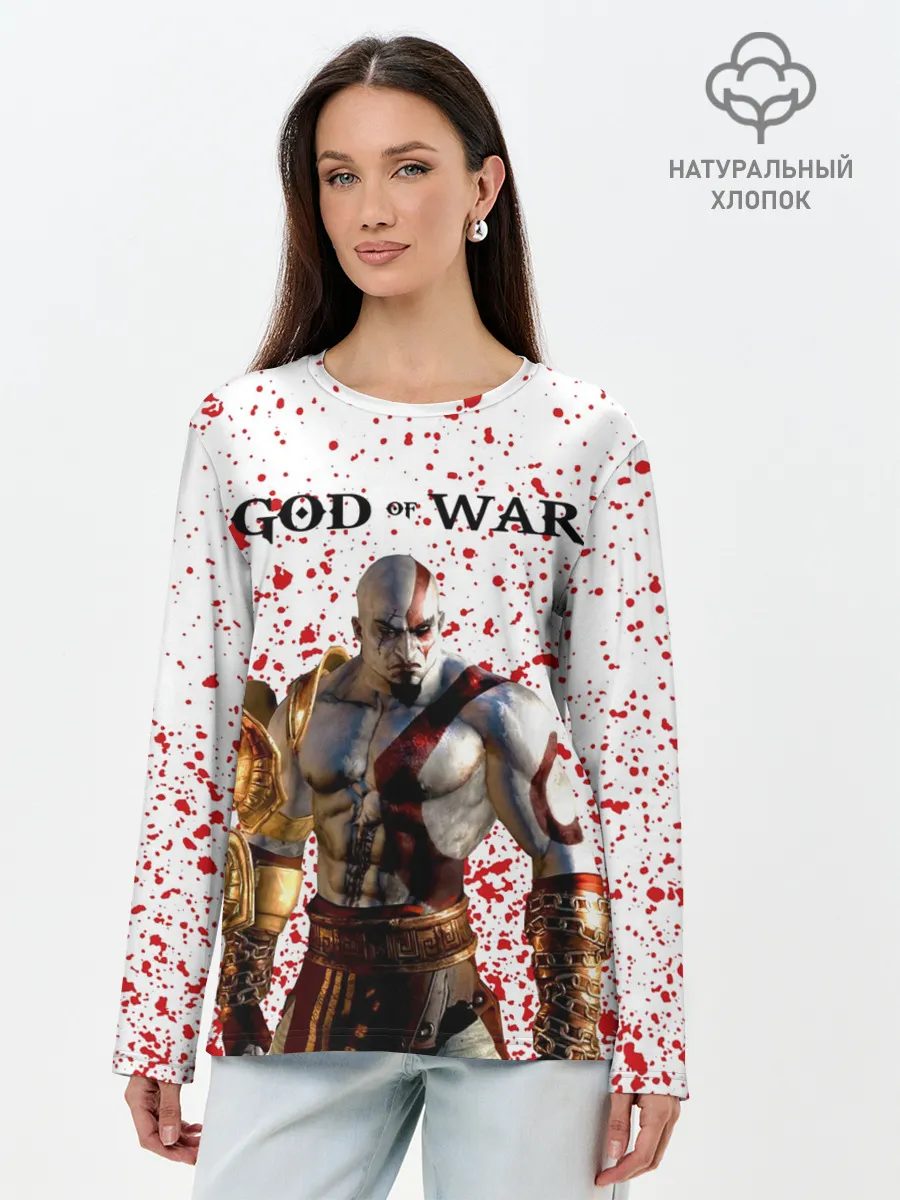 Лонгслив женский. Хлопок / GOD OF WAR