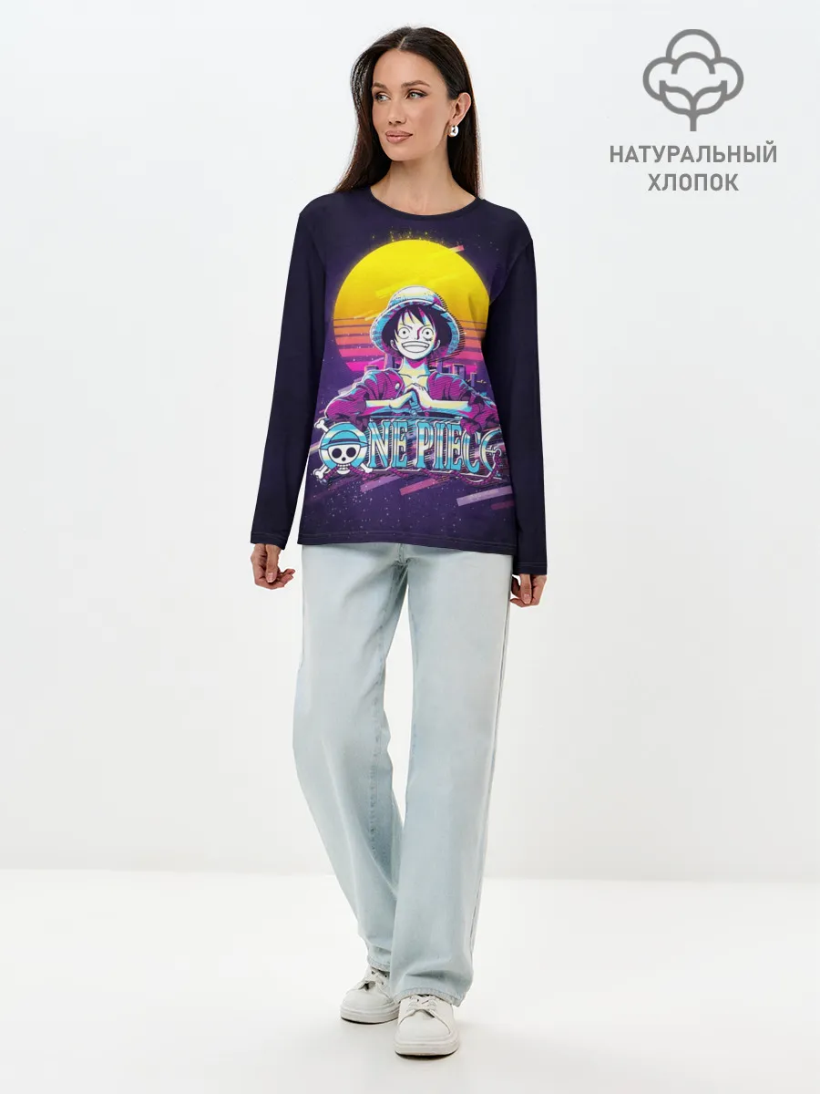 Лонгслив женский. Хлопок / Neon One Piece