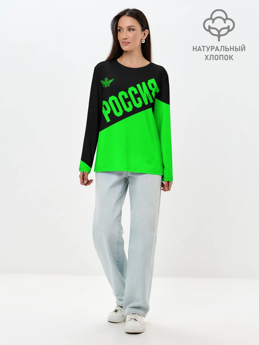 Лонгслив женский. Хлопок / Россия