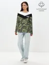 Лонгслив женский. Хлопок / Россия камуфляж