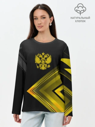 Лонгслив женский. Хлопок / Россия