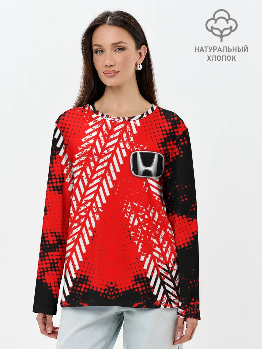 Лонгслив женский. Хлопок / HONDA