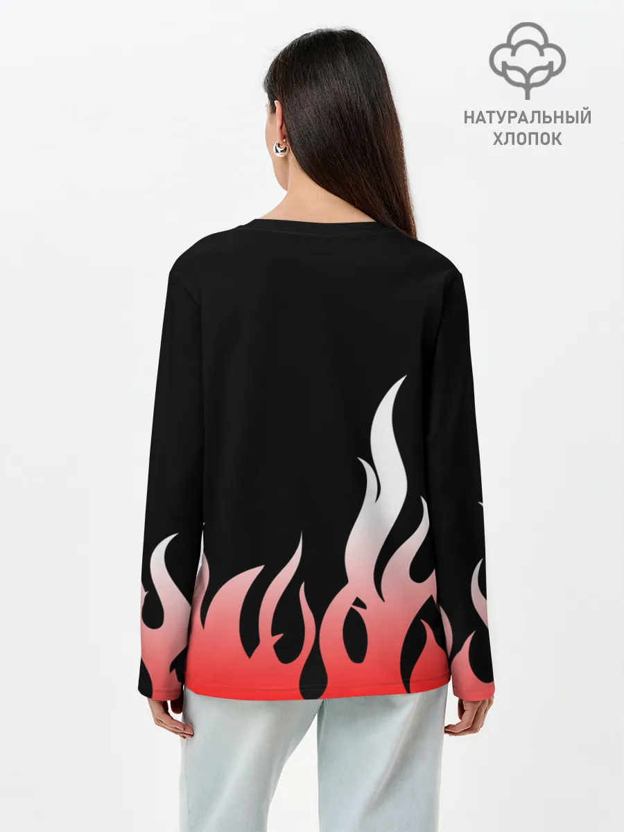 Лонгслив женский. Хлопок / BTS