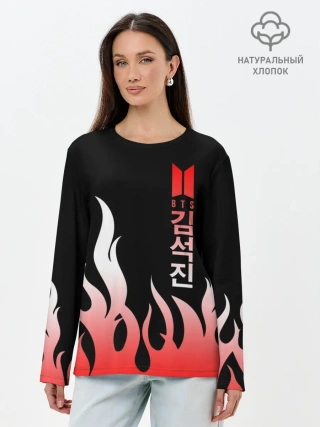 Лонгслив женский. Хлопок / BTS