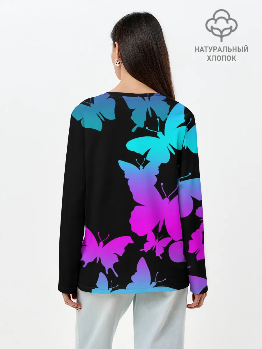 Лонгслив женский. Хлопок / BTS