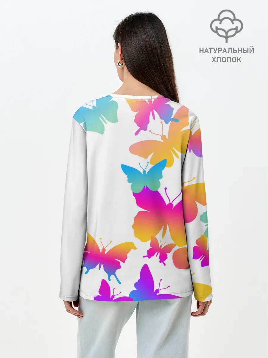 Лонгслив женский. Хлопок / BTS