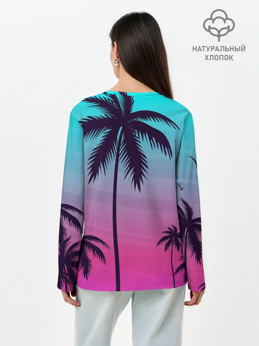 Лонгслив женский. Хлопок / GTA