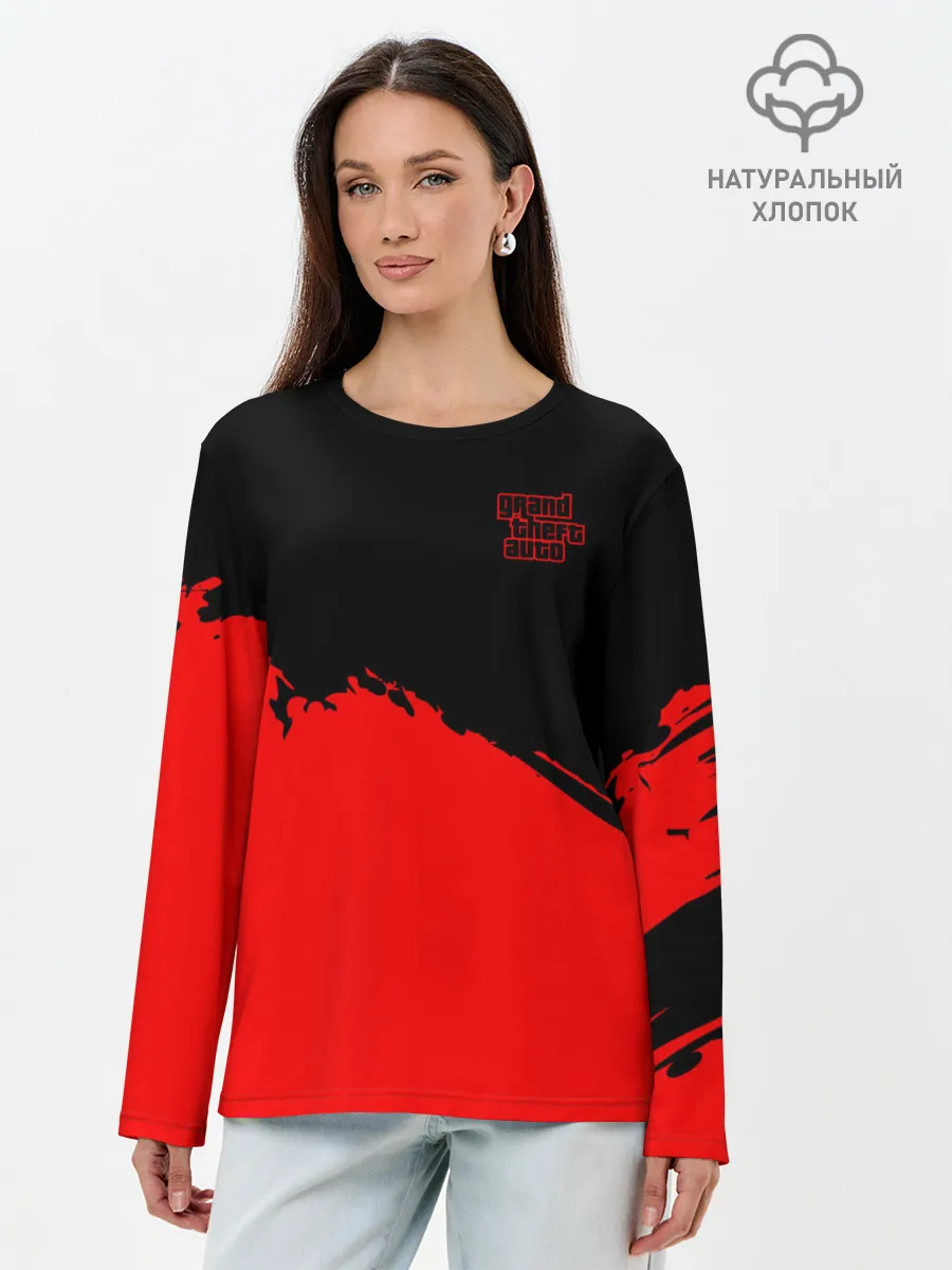 Лонгслив женский. Хлопок / GTA