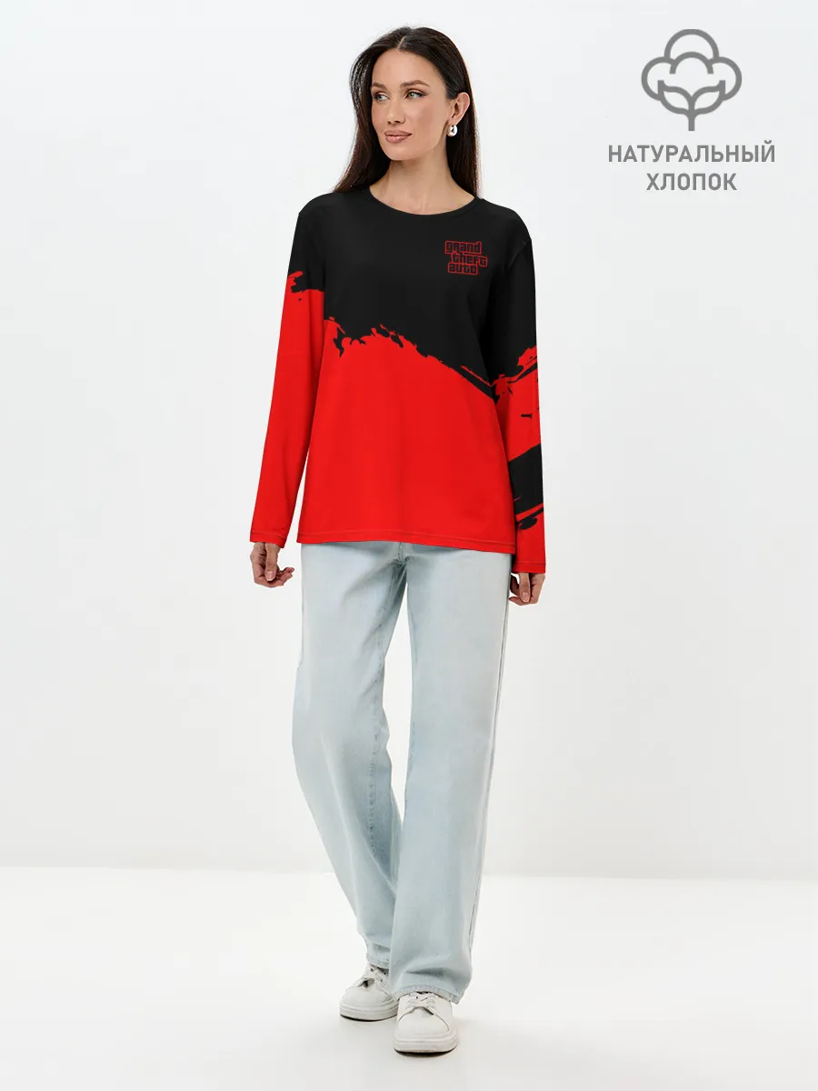 Лонгслив женский. Хлопок / GTA