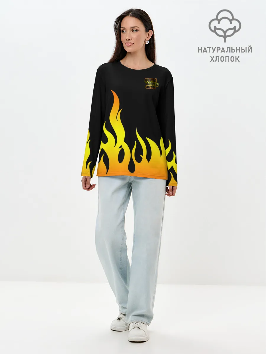 Лонгслив женский. Хлопок / GTA