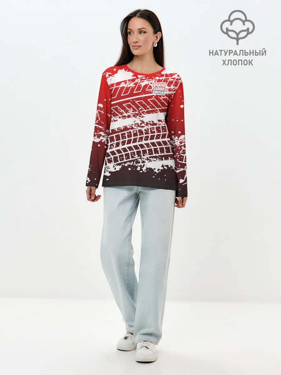 Лонгслив женский. Хлопок / GTA