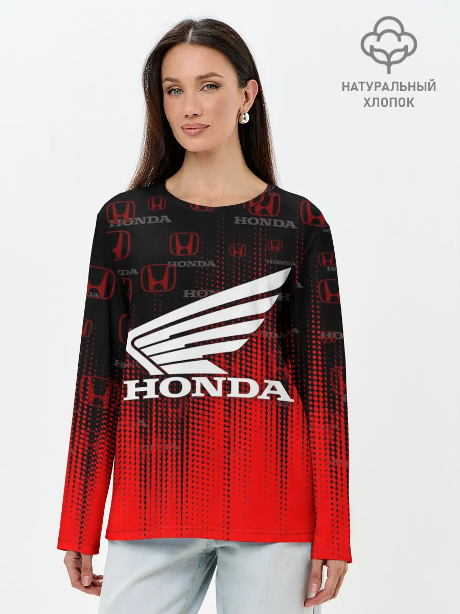 Лонгслив женский. Хлопок / HONDA