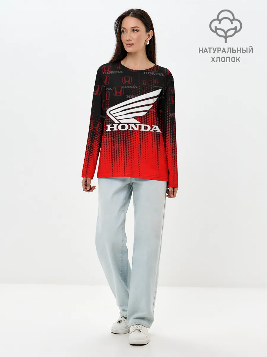 Лонгслив женский. Хлопок / HONDA