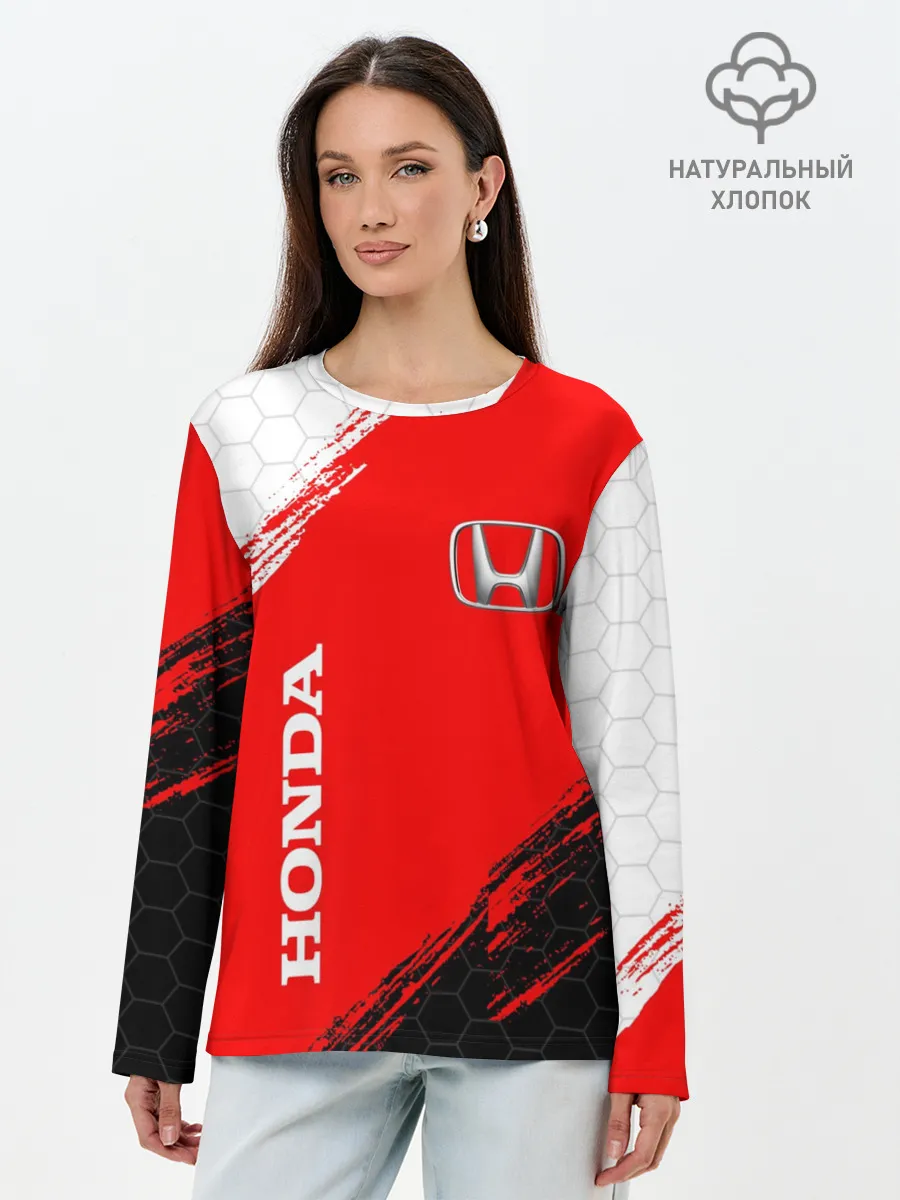 Лонгслив женский. Хлопок / HONDA