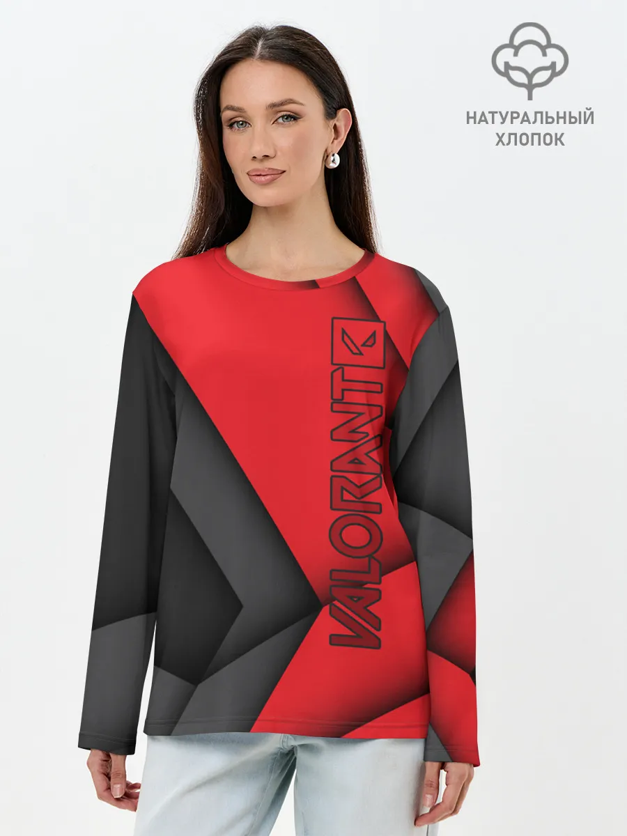 Лонгслив женский. Хлопок / Valorant