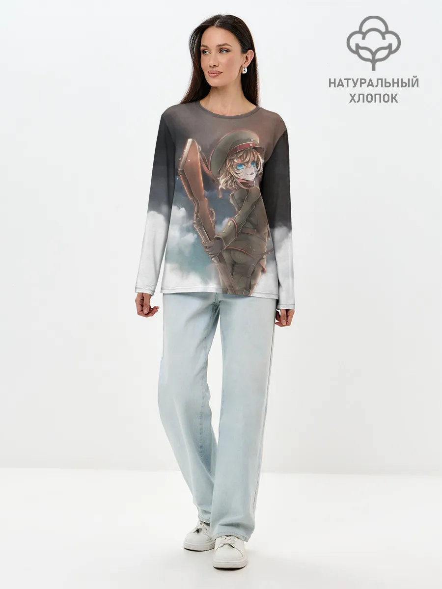 Лонгслив женский. Хлопок / Хроника Тани
