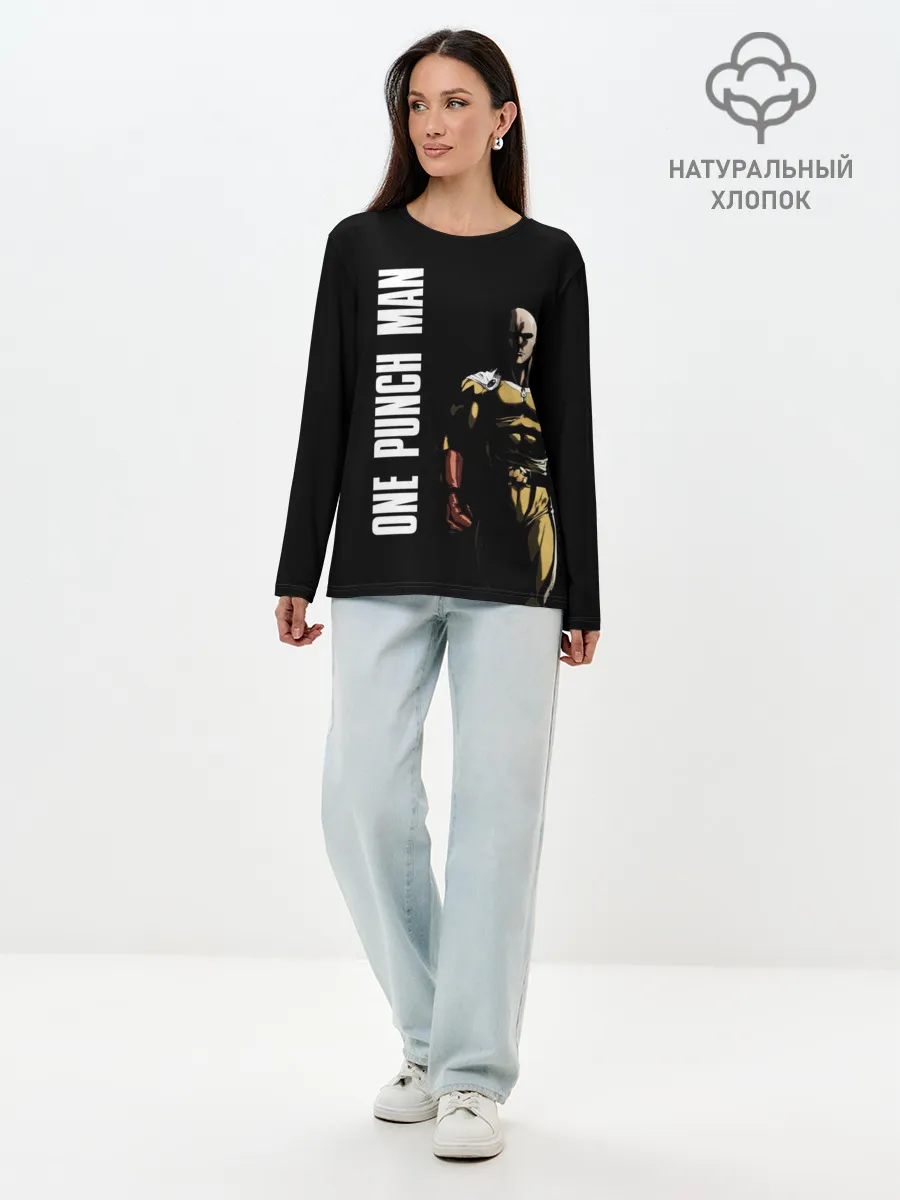 Лонгслив женский. Хлопок / One Punch Man