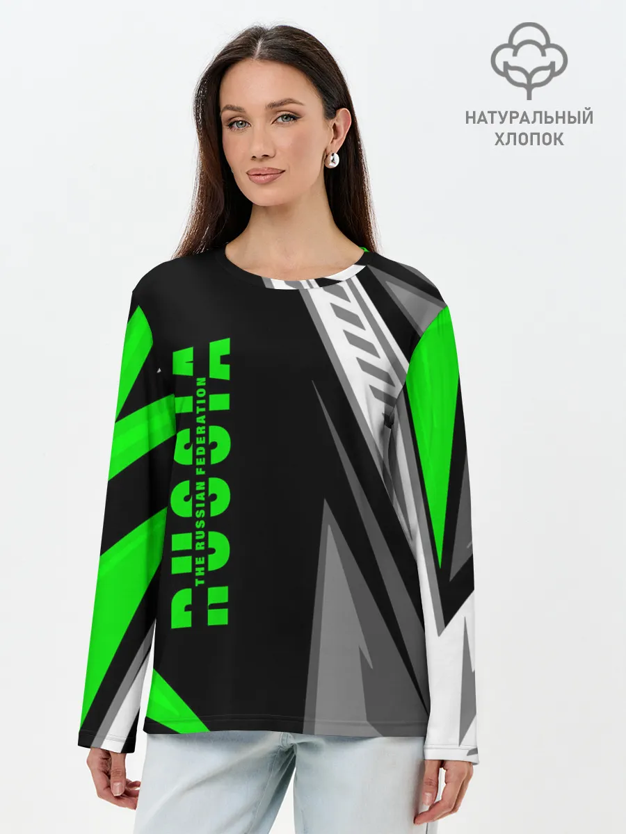 Лонгслив женский. Хлопок / Russia