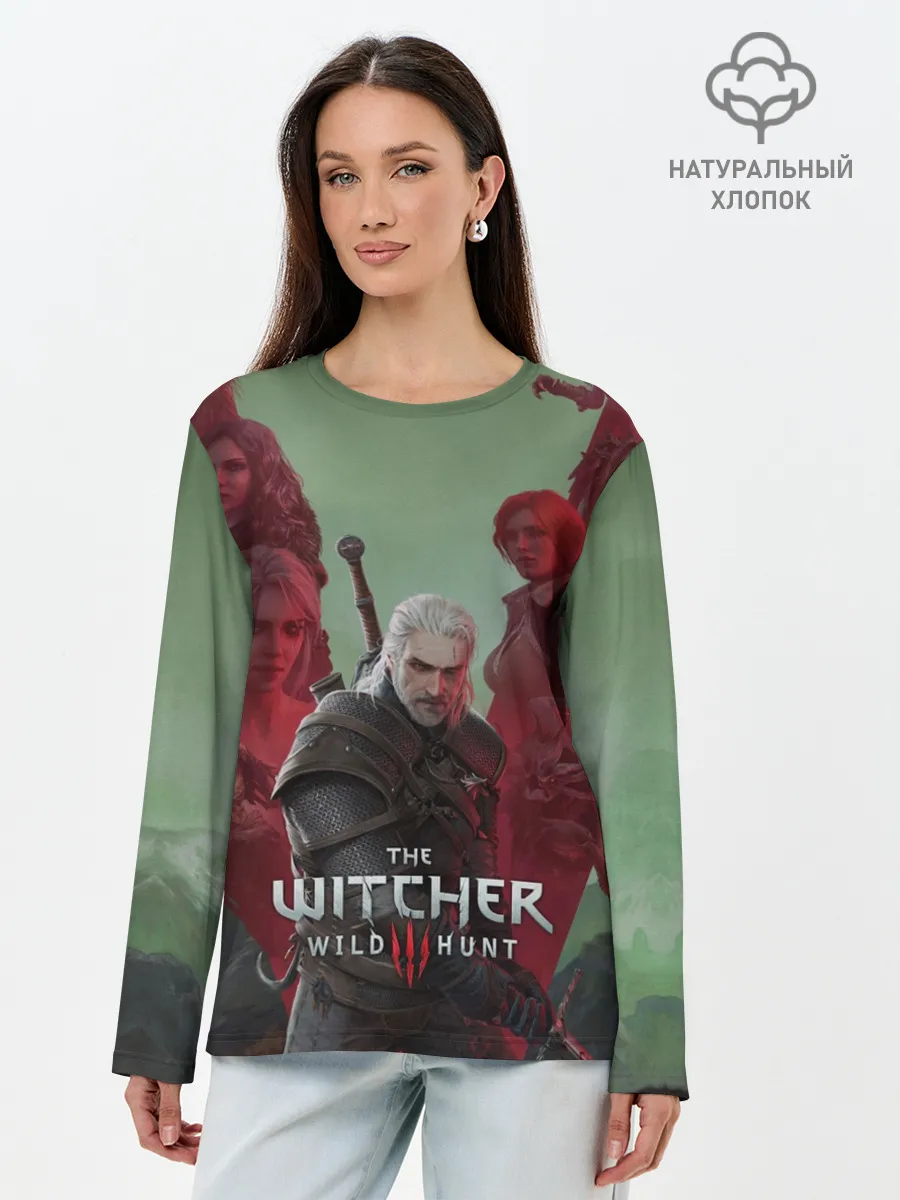 Лонгслив женский. Хлопок / The Witcher 5-летие