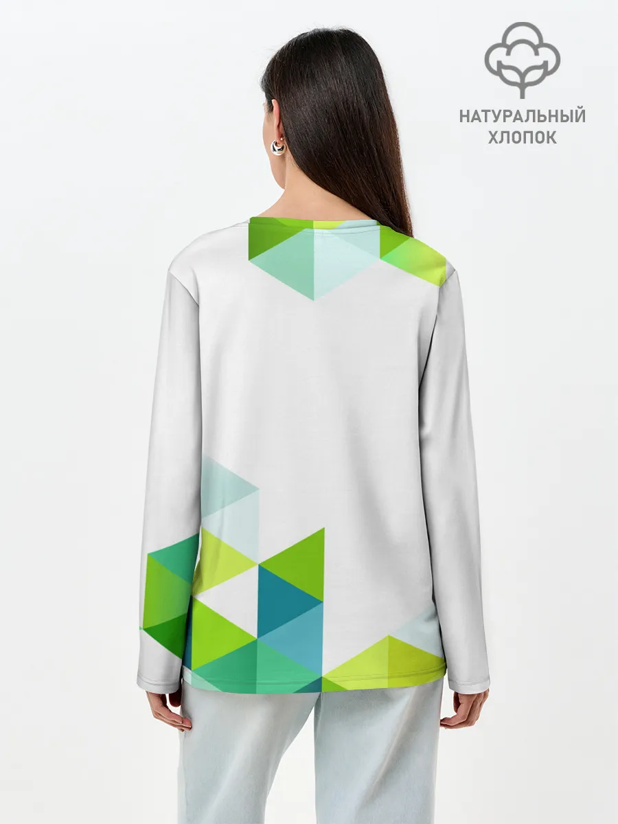 Лонгслив женский. Хлопок / Minecraft