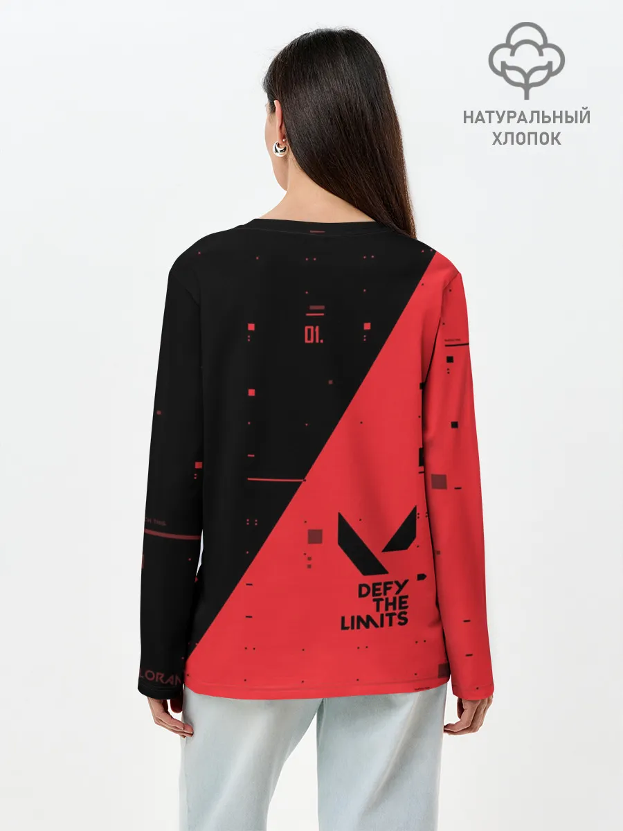 Лонгслив женский. Хлопок / VALORANT