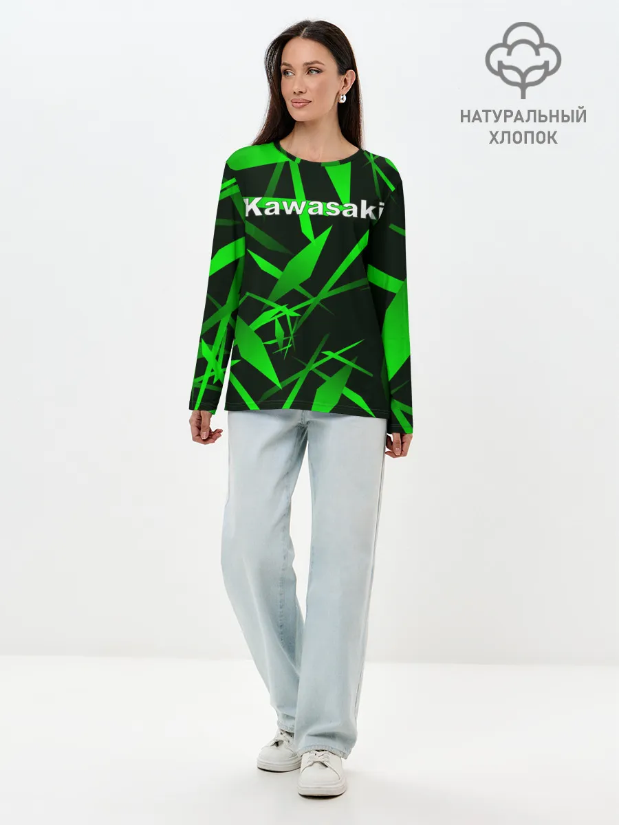 Лонгслив женский. Хлопок / Kawasaki