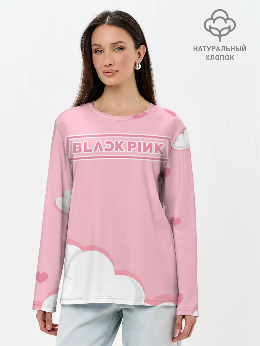 Лонгслив женский. Хлопок / BlackPink