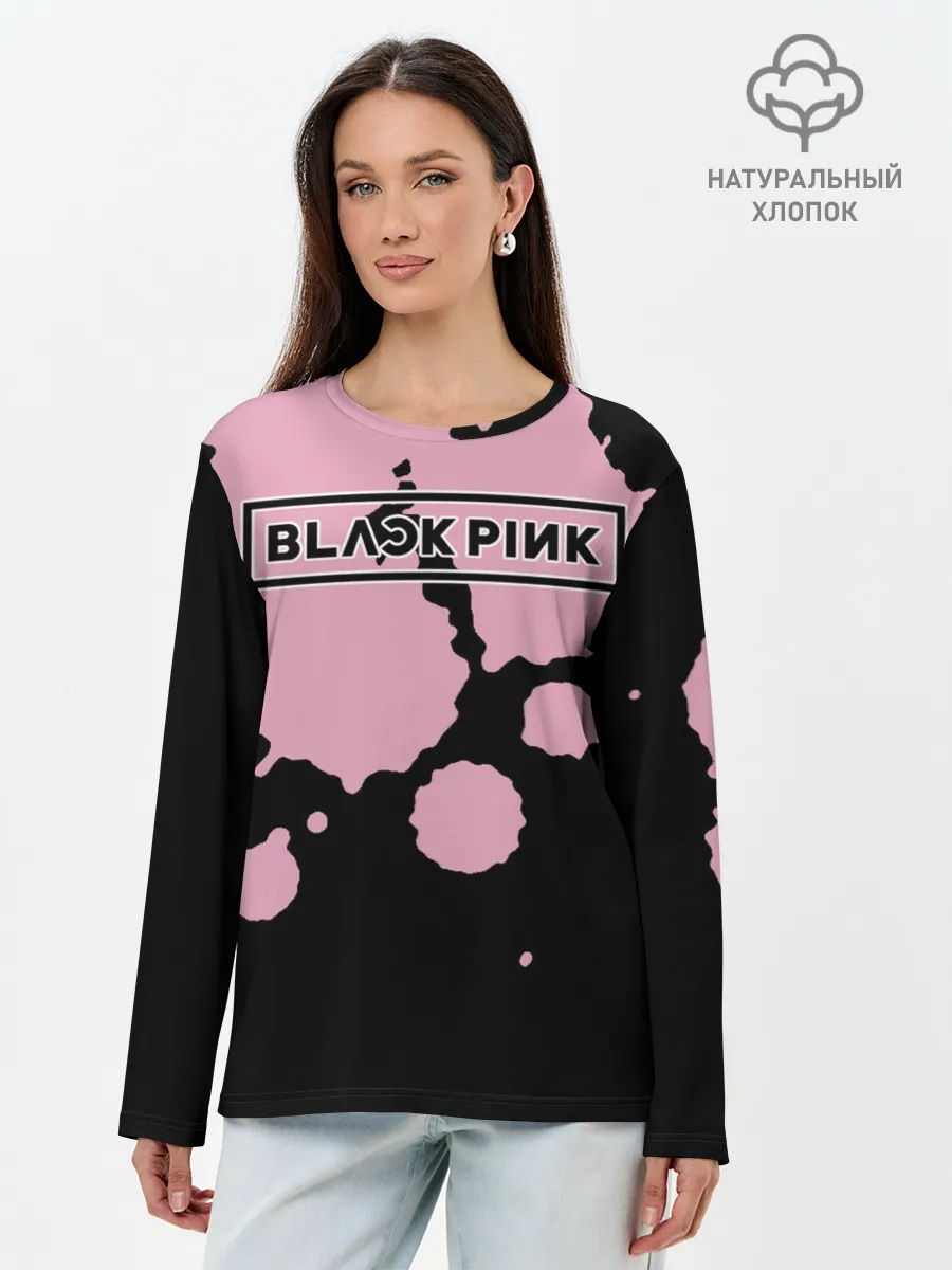 Лонгслив женский. Хлопок / BlackPink