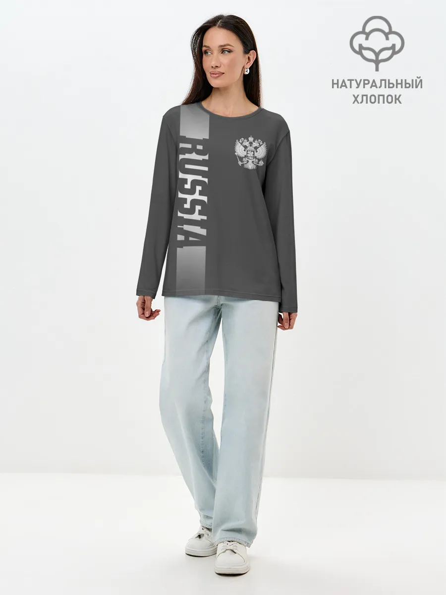 Лонгслив женский. Хлопок / Russia