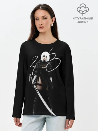 Лонгслив женский. Хлопок / 2B
